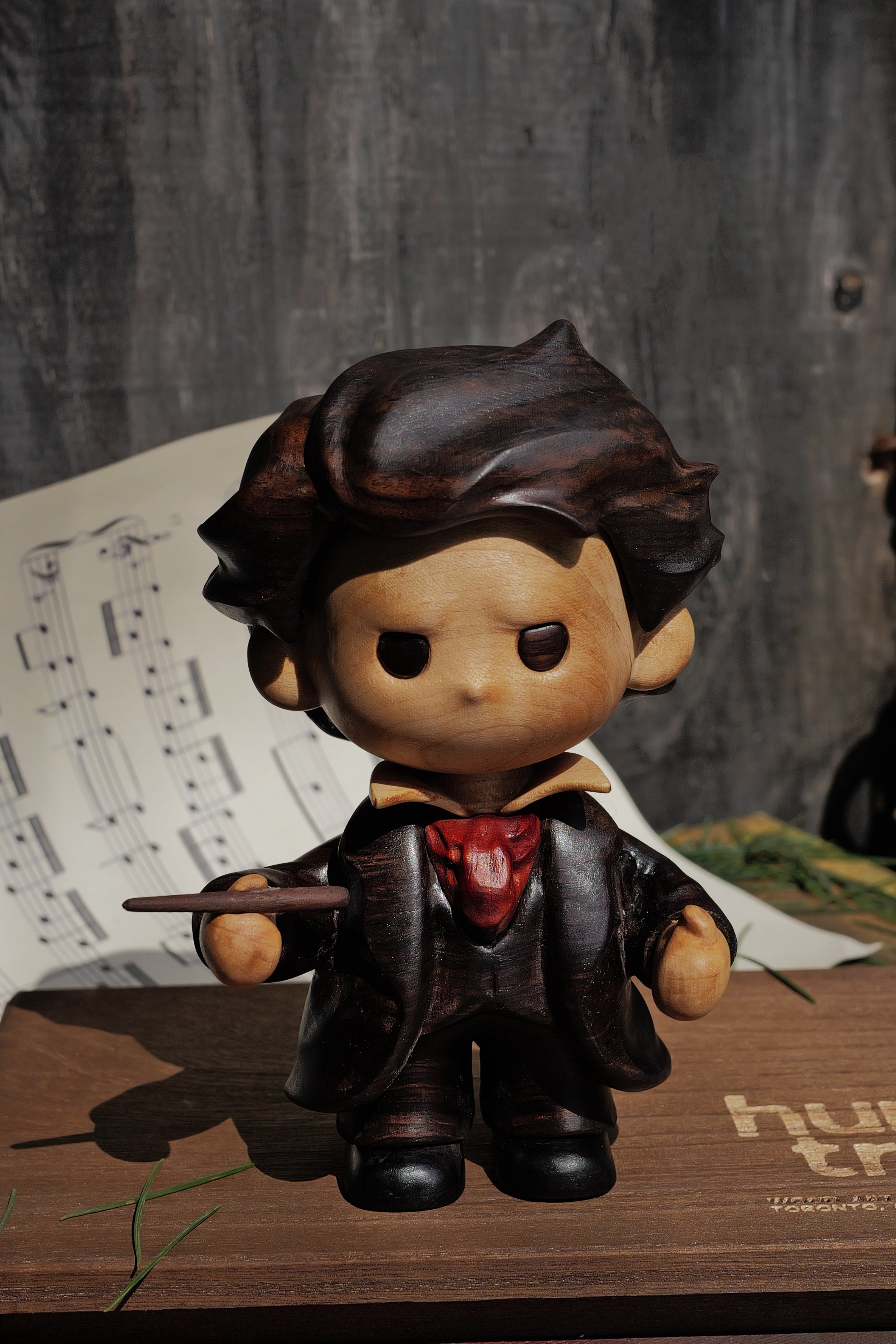 Ludwig van Beethoven | Hand-Finished Wood Sculpture