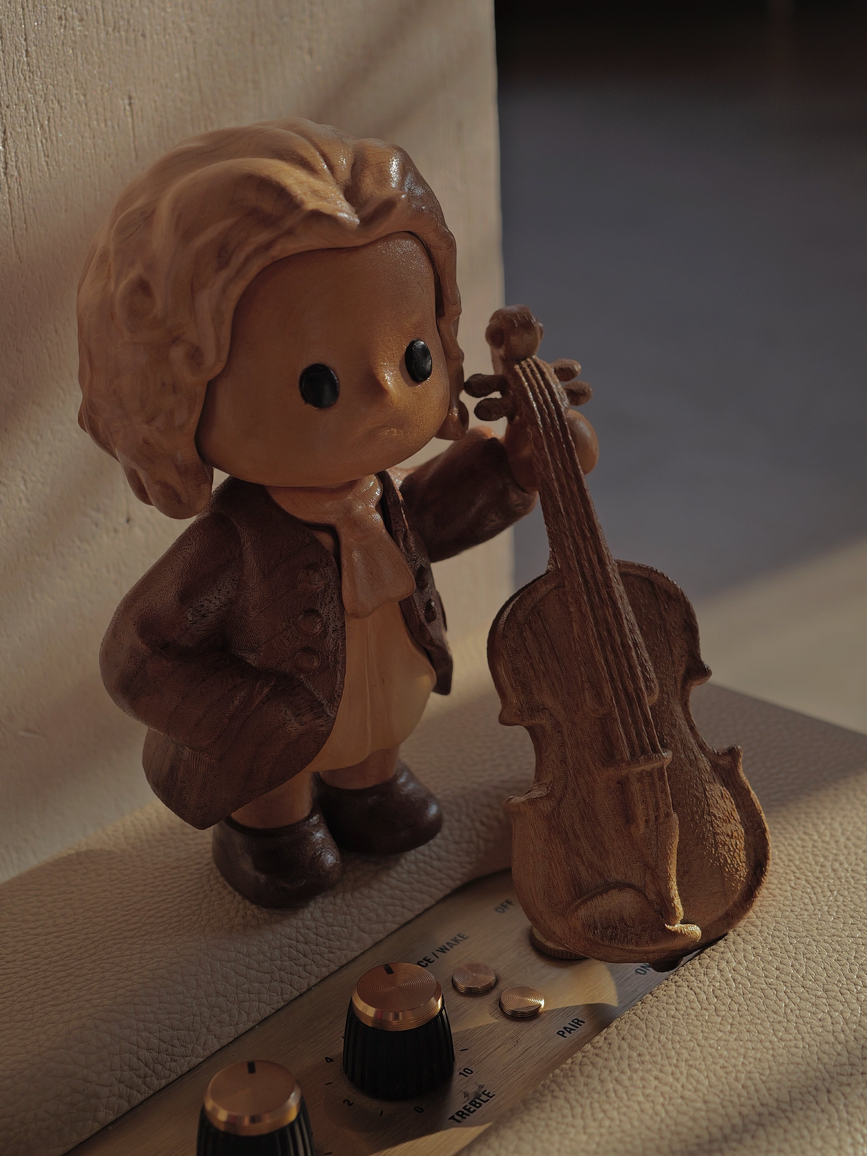 J.S. Bach | Limited Batch | Hand-Finished Solid Wood Sculpture