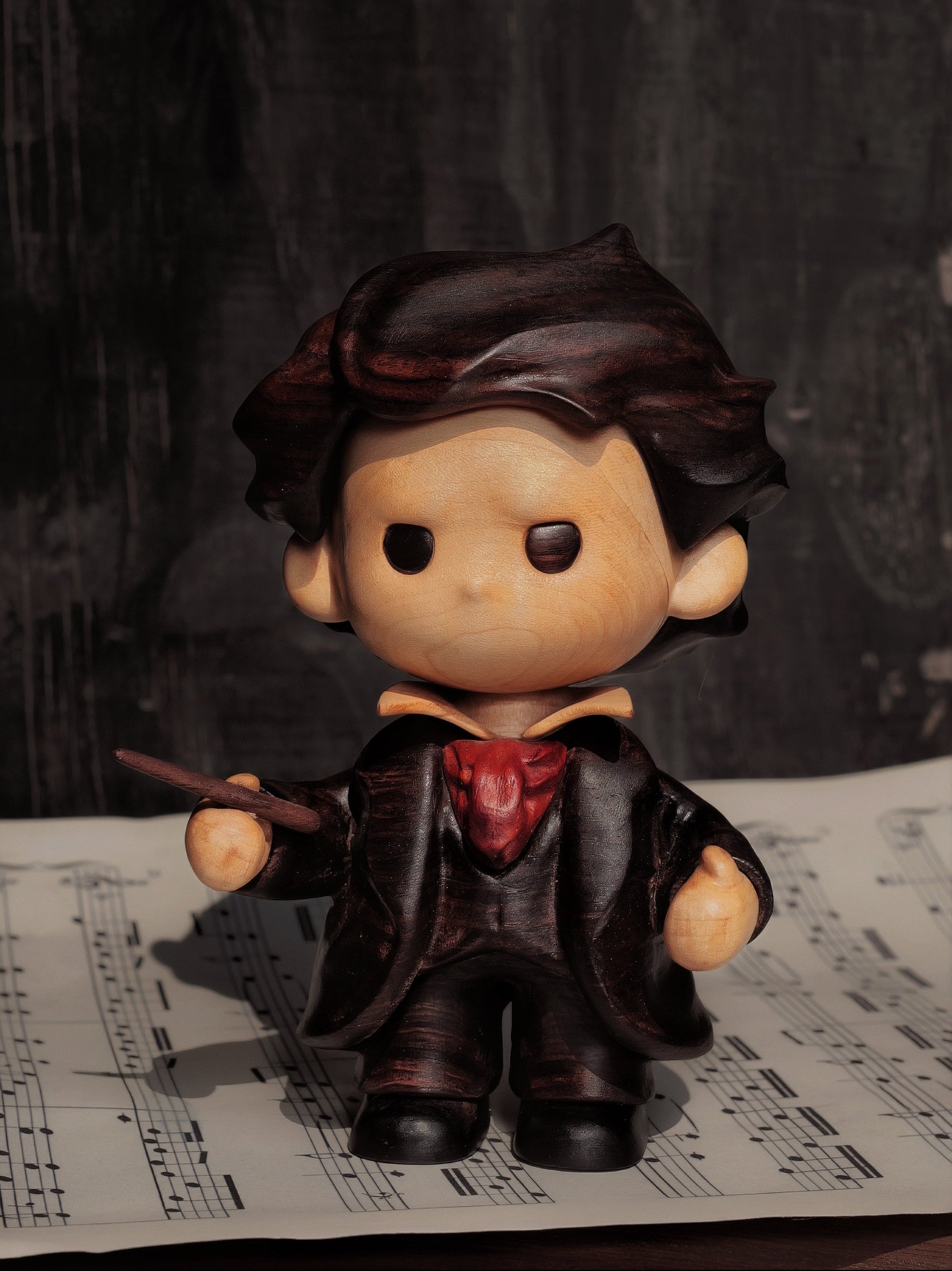 Ludwig van Beethoven | Hand-Finished Wood Sculpture