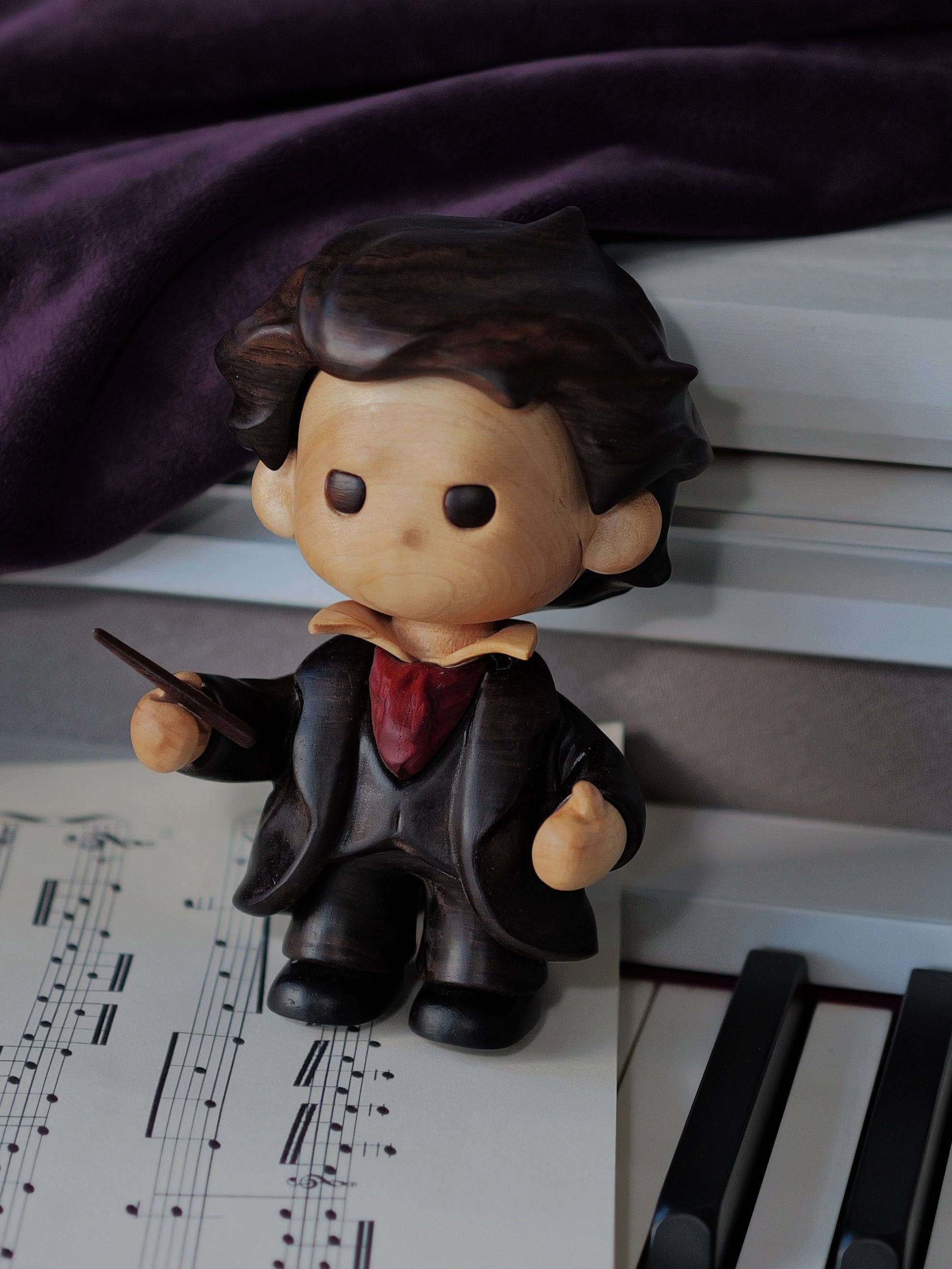 Ludwig van Beethoven | Limited Batch | Hand-Finished Solid Wood Sculpture