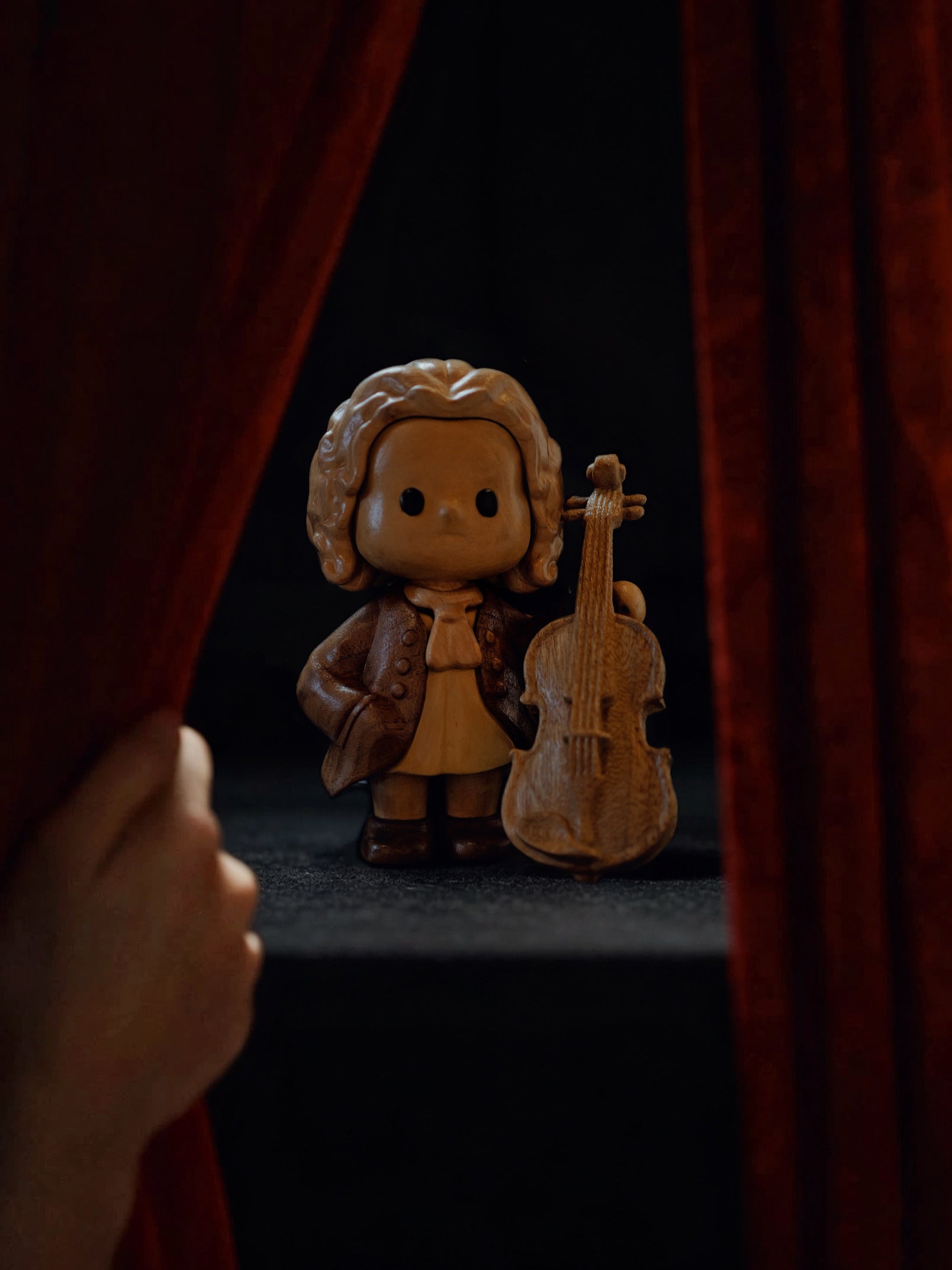 J.S. Bach | Limited Batch | Hand-Finished Solid Wood Sculpture