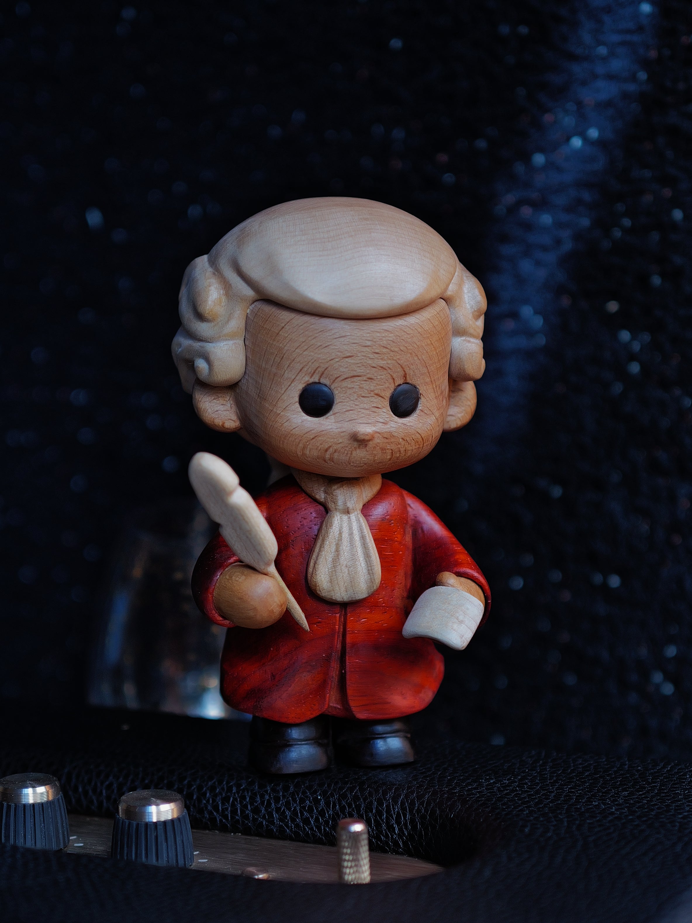 Wolfgang Amadeus Mozart | Hand-Finished Wood Sculpture