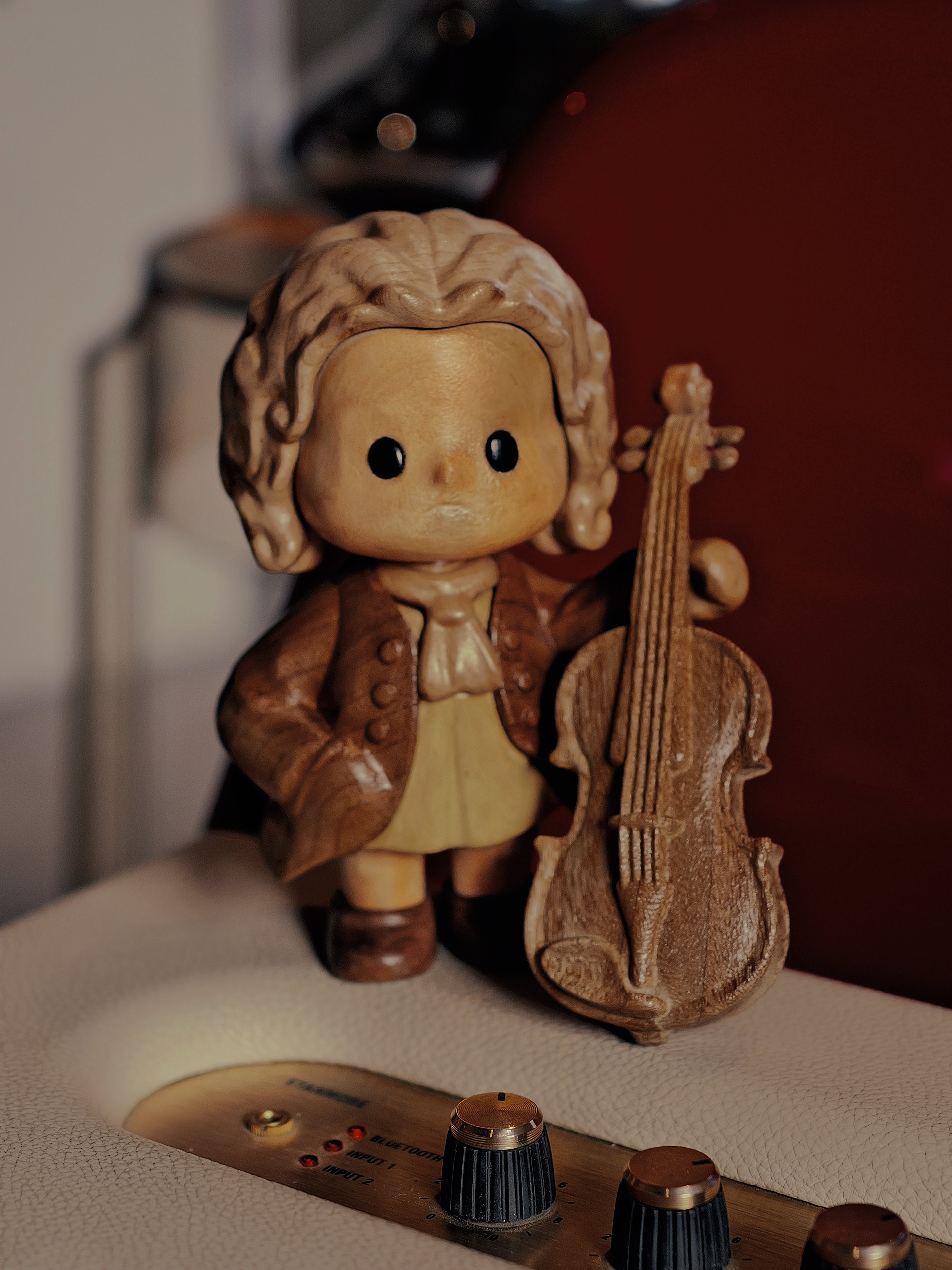 J.S. Bach | Limited Batch | Hand-Finished Solid Wood Sculpture