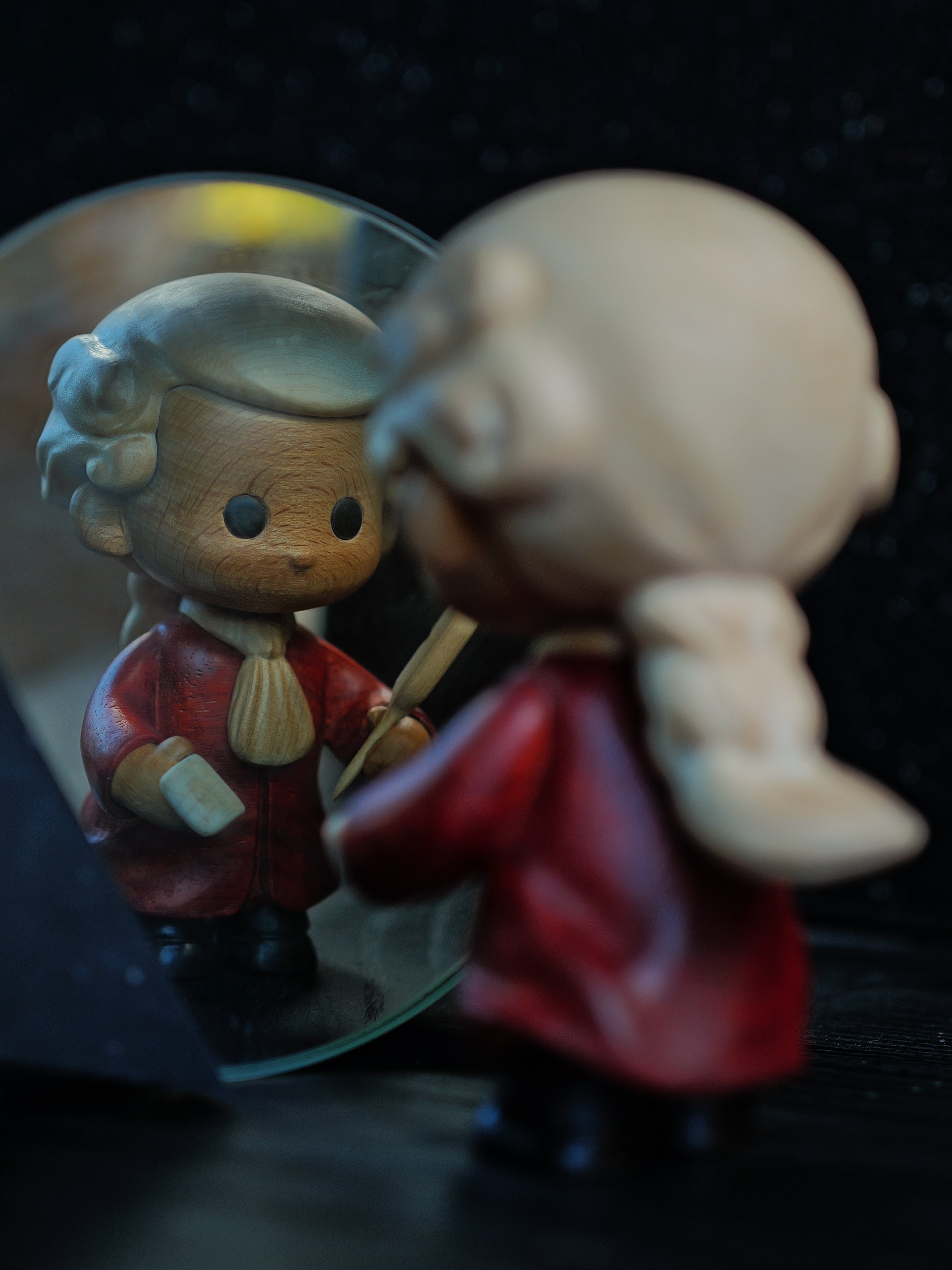 Wolfgang Amadeus Mozart | Hand-Finished Wood Sculpture